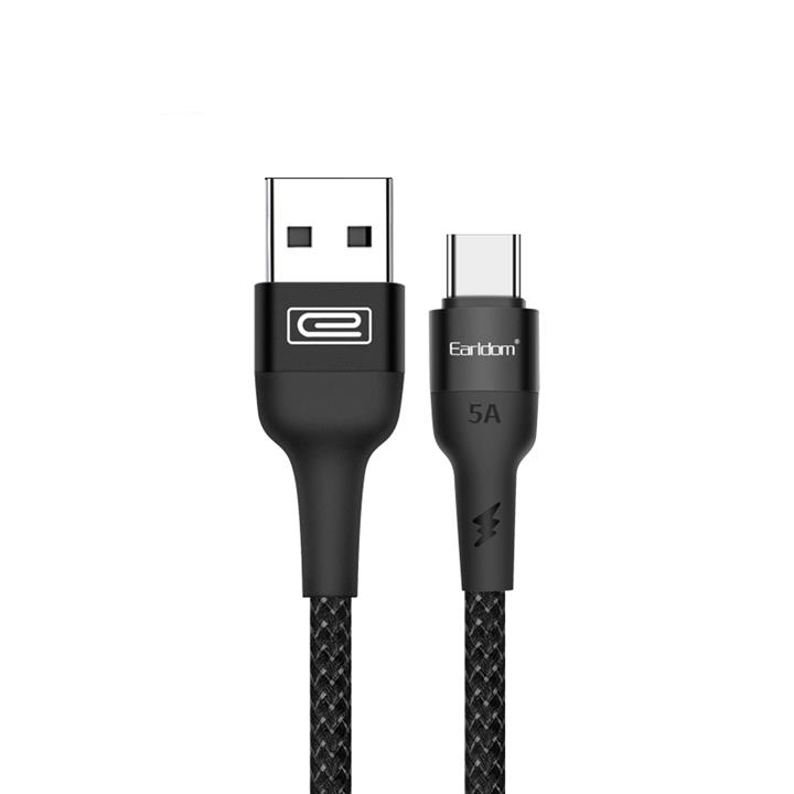 کابل تبدیل USB به USB-C ارلدام مدل EC-072C 5A طول 1 متر